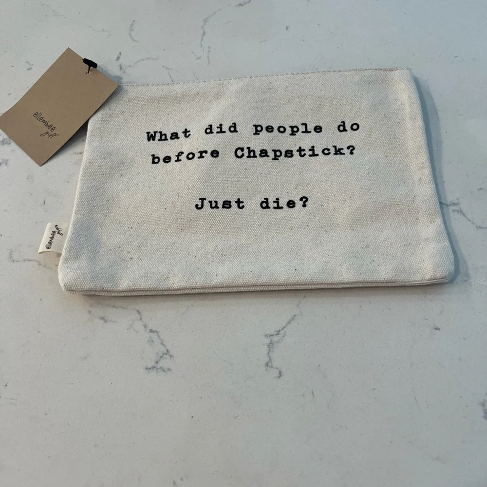 Makeup Organizer Pouch - White